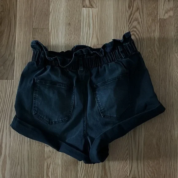 No Boundaries Juniors Paper Bag High Rise Shorts With Relaxed Fit Size L 11-13 - Picture 4 of 5